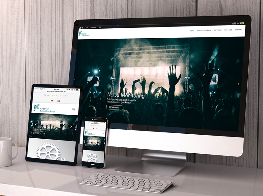 Kramer Schalltechnik Sankt Augustin Webseite | Responsive Webdesign Projekt | Passion Marketing GmbH Werbeagentur Köln