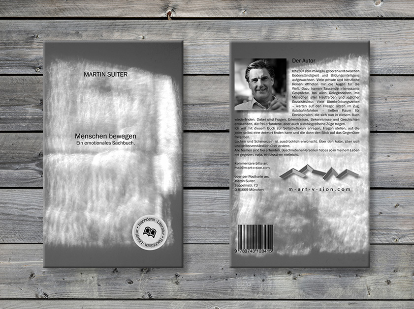 Martin Suiter m-art-v-sion Buch Menschen bewegen Cover | Grafikdesign Layout Projekt | Passion Marketing GmbH Werbeagentur Köln